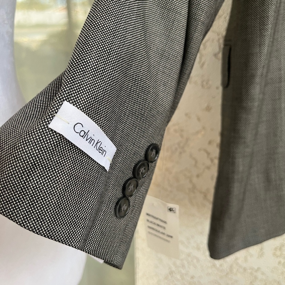 Calvin Klein Men's Charcoal Blazer - Picture 3 of 9